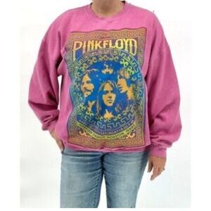 Urban Outfitters Pink Floyd Crew Neck Graphic Sweatshirt Pink side S/M